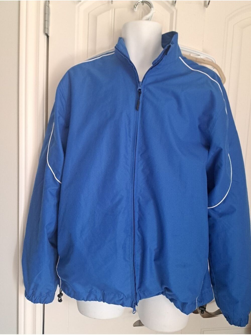 GREG NORMAN lightweight windbreaker blue Golf jacket spring zip front Men Medium
